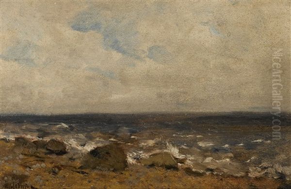 Sea Beach Oil Painting by Isaak Ilyich Levitan