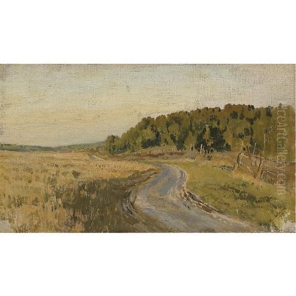 River Landscape Oil Painting by Isaak Ilyich Levitan
