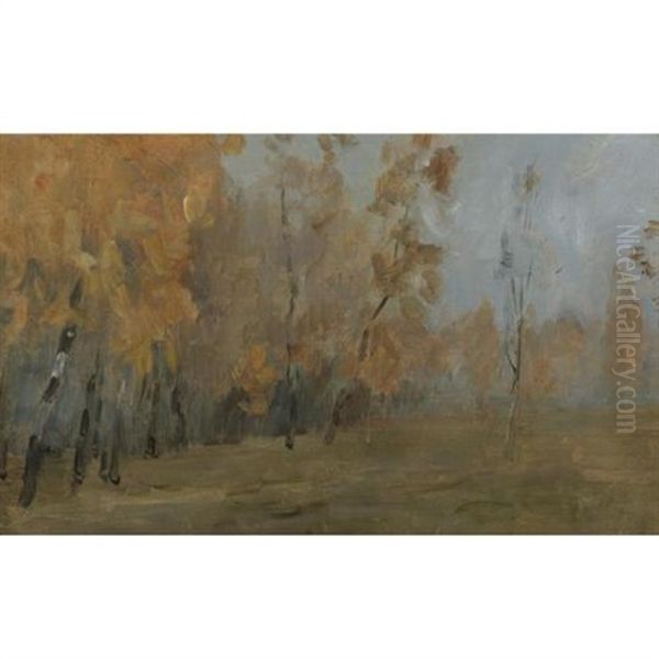 Birch Trees Oil Painting by Isaak Ilyich Levitan