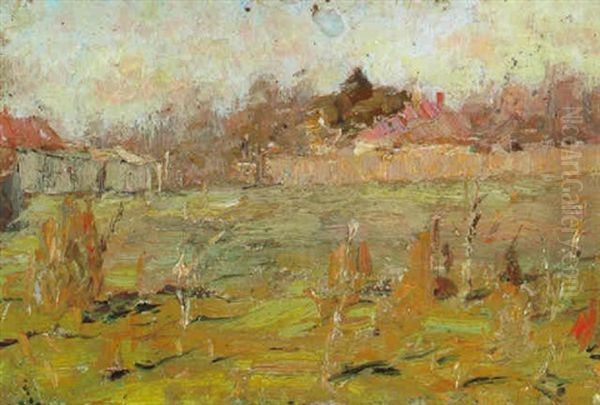 Dorflandschaft Im Fruhling Oil Painting by Isaak Ilyich Levitan
