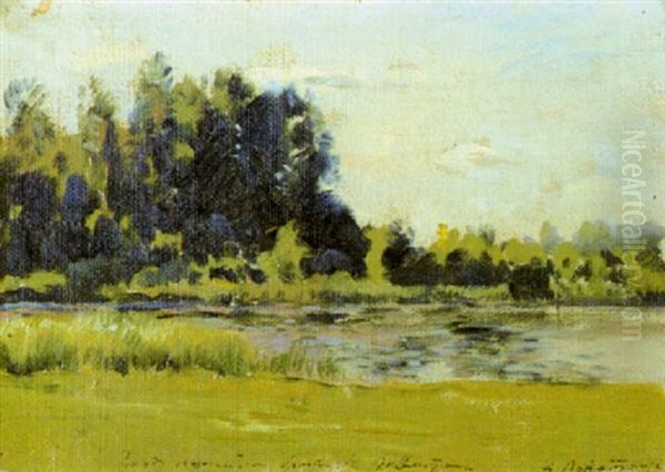 Sommardag Oil Painting by Isaak Ilyich Levitan