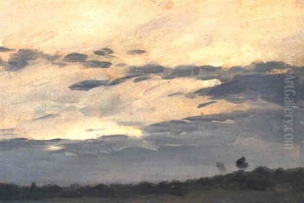 Landscape (study) Oil Painting by Isaak Ilyich Levitan