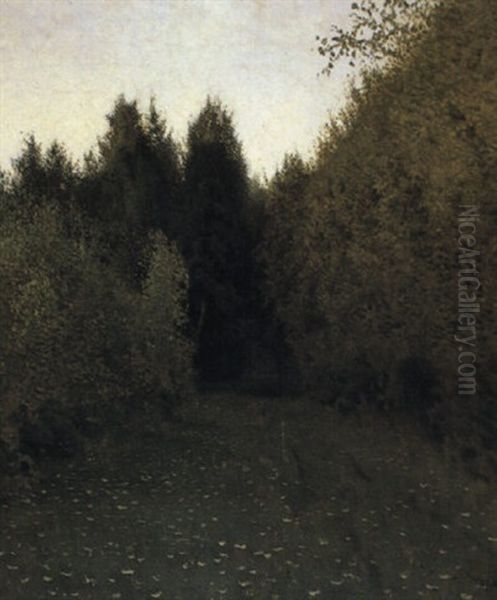 Forest Lane In Summer Oil Painting by Isaak Ilyich Levitan