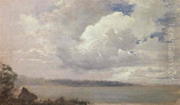 Clouds Over Lake Senega Oil Painting by Isaak Ilyich Levitan