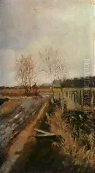 Country Path Oil Painting by Isaak Ilyich Levitan