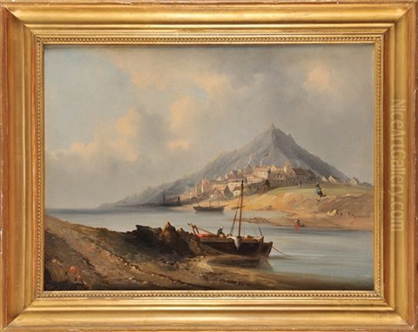 La Peche - Le Retour De La Peche (pair) Oil Painting by Alphonse Levy