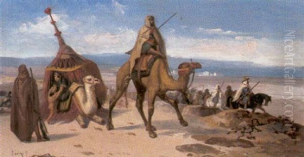 Nomaden Oil Painting by Alphonse Levy