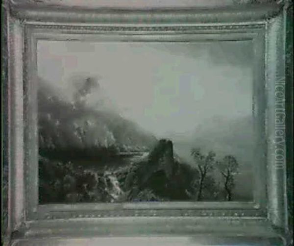 Lake Of The Clouds, Mt. Mansfield, Vermont Oil Painting by Edmund Darch Lewis