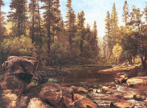 A Sierra Landscape Oil Painting by Mary Amanda Lewis