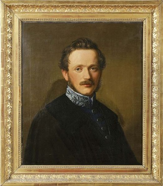 Portrats Der Pauline Freifrau Von Koenig-warthausen Und Friedrich Freiherr
Von Koenig-warthausen (pair) Oil Painting by Jakob Theodor Leybold