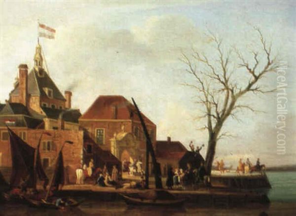 The Departure Oil Painting by Andries Leyderdorp