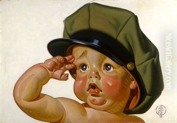 Madchenbildnis Mit Hund Oil Painting by Joseph Christian Leyendecker