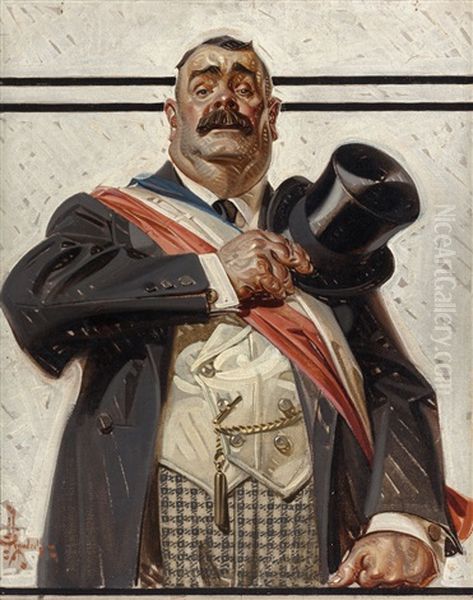 The Candidate, The Saturday Evening Post Cover, September 18 Oil Painting by Joseph Christian Leyendecker
