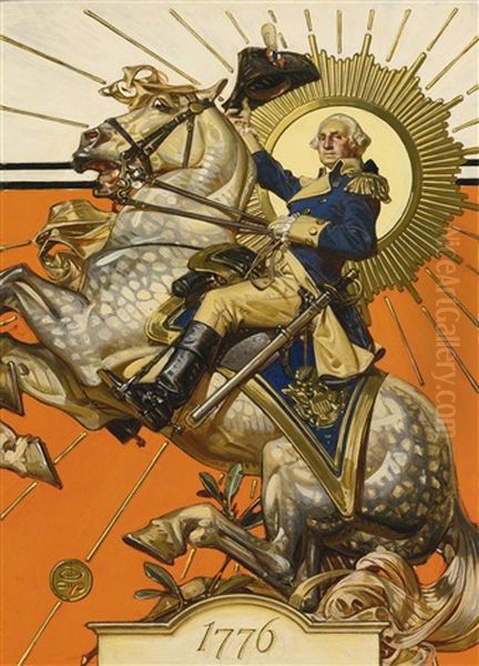 George Washington Oil Painting by Joseph Christian Leyendecker
