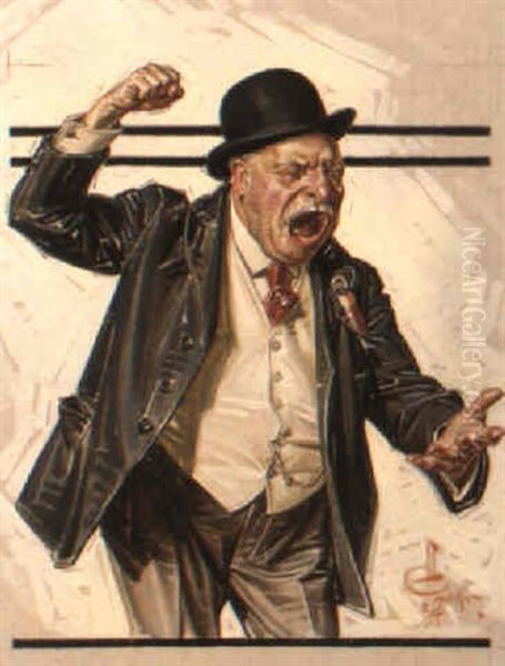 Campaign Orator Oil Painting by Joseph Christian Leyendecker