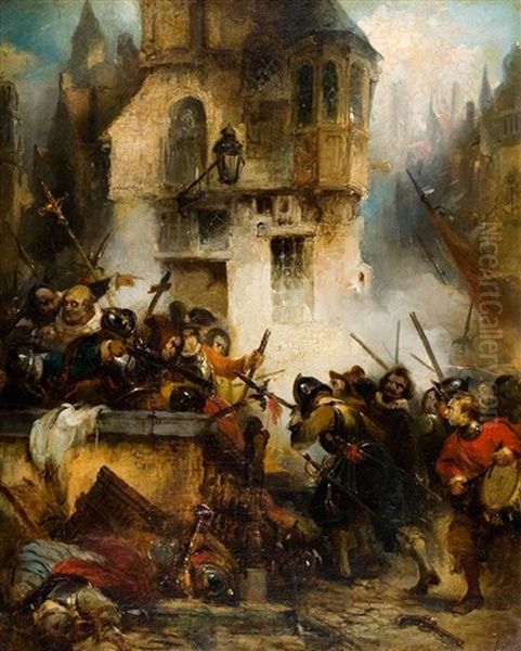 Furie Espagnole Oil Painting by Henri Leys