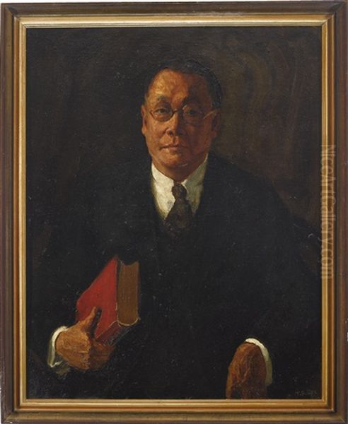 Portrait Of Dr. Ma Luk Oil Painting by  Li Tiefu