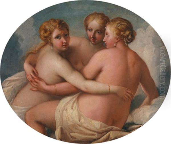 Die Drei Grazien Oil Painting by Marco Liberi