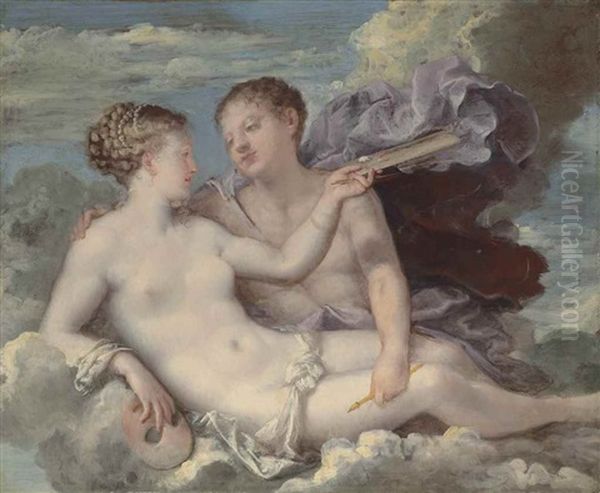 An Allegory Of Painting And Drawing Oil Painting by Pietro Liberi