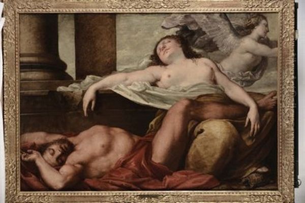 Allegoria Del Sonno Oil Painting by Pietro Liberi