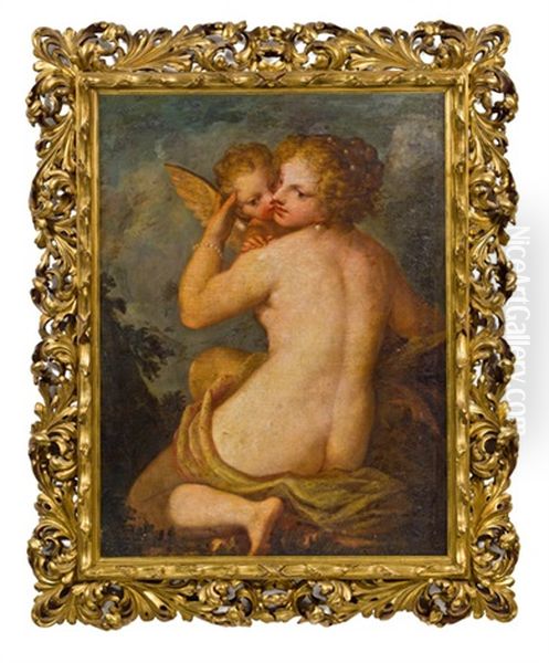 Venus Und Amor Oil Painting by Pietro Liberi