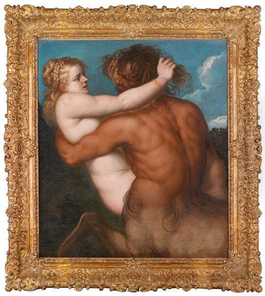 Die Versuchte Entfuhrung Der Deianira Durch Den Kentauren Nessos Oil Painting by Pietro Liberi