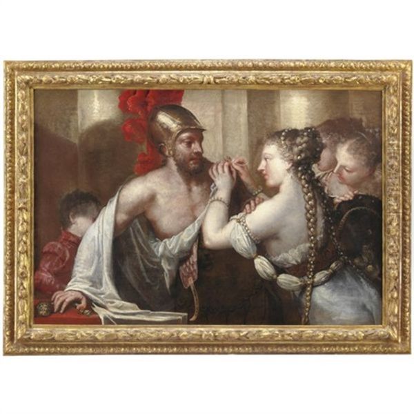 La Vestizia Di Marte Oil Painting by Pietro Liberi