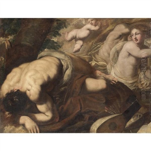 Allegoria Oil Painting by Pietro Liberi