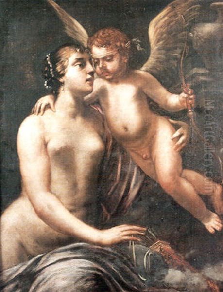 Venus Et L'amour Oil Painting by Pietro Liberi