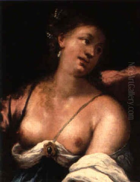Bildnis Einer Jungen Frau Mit Perlen Im Haar Oil Painting by Pietro Liberi