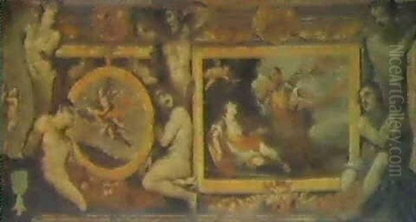 Decorative Frieze Oil Painting by Pietro Liberi
