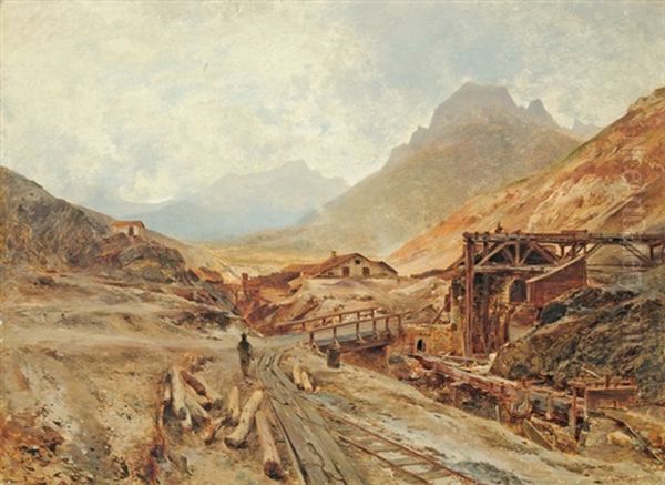 Banya Bejarata Oil Painting by Eduard Peithner Von Lichtenfels