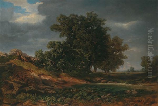 Grose Landschaft Oil Painting by Eduard Peithner Von Lichtenfels
