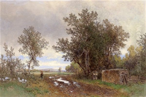 Landschaft Oil Painting by Eduard Peithner Von Lichtenfels