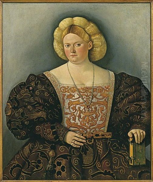 Dame Mit Buch Oil Painting by Bernardino Licinio
