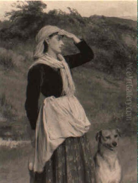 Without Leave Or Licence Oil Painting by Charles Sillem Lidderdale