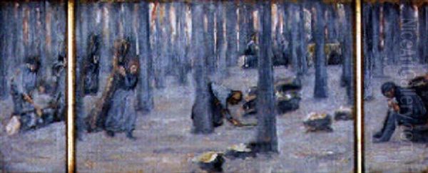 Winter Oil Painting by Max Liebermann