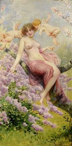 Summer Oil Painting by Liebscher, Adolf