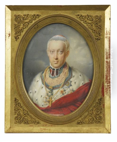 Rodolphe, Archiduc D'autriche (1788-1831), Vers 1823 Oil Painting by Friedrich Johann Gottlieb (Franz) Lieder