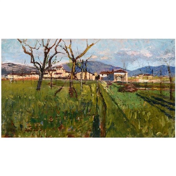 Surroundings Of Florence Oil Painting by Ulvi Liegi