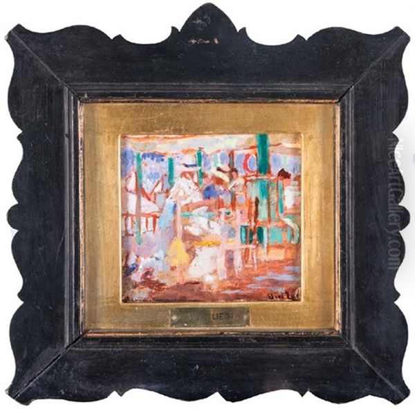 Figure Ai Bagni Oil Painting by Ulvi Liegi