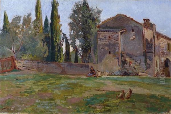 Vecchio Casolare Oil Painting by Ulvi Liegi