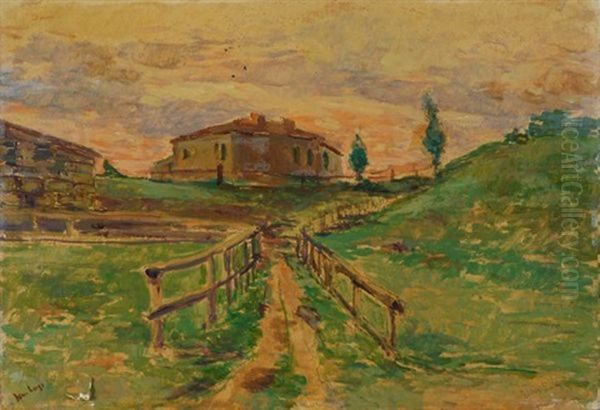 La Fattoria Oil Painting by Ulvi Liegi