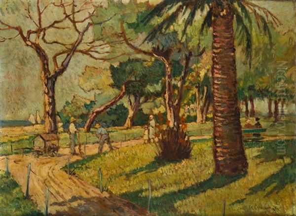 Al Parco Oil Painting by Ulvi Liegi