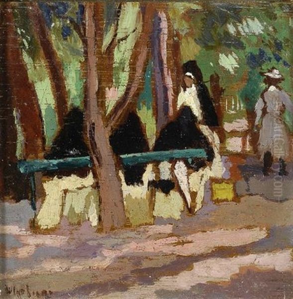 Rotonda Ardenza Oil Painting by Ulvi Liegi