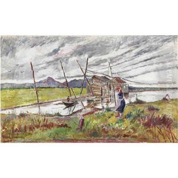 Talamone Oil Painting by Ulvi Liegi