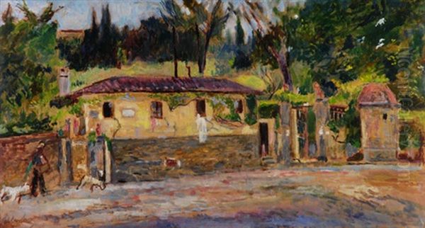 La Casetta Del Giardiniere Oil Painting by Ulvi Liegi