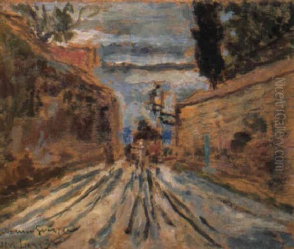 Stradina Toscana Oil Painting by Ulvi Liegi