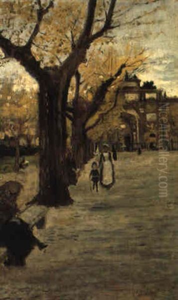 Piazza San Gallo A Firenze Oil Painting by Ulvi Liegi