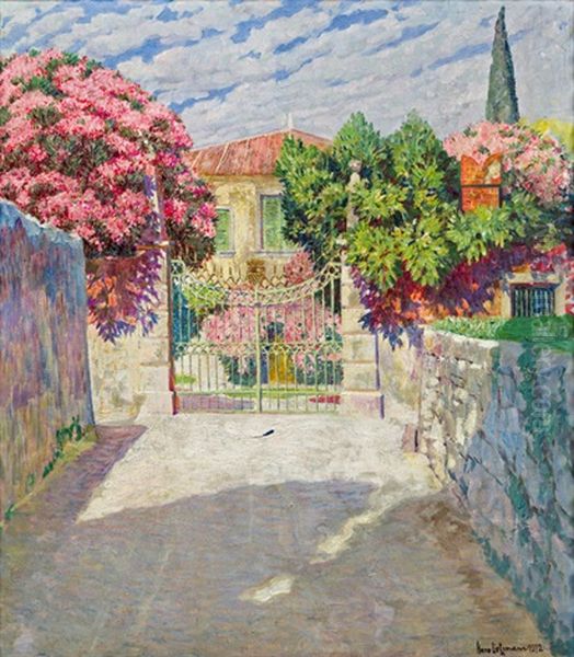 Villeneinfahrt Oil Painting by Hans Lietzmann